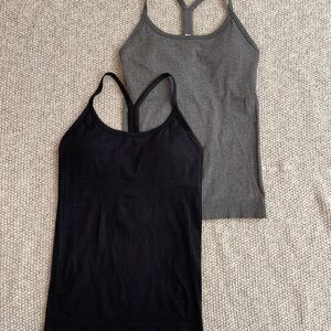 CRZ YOGA Black and Gray Camisoles